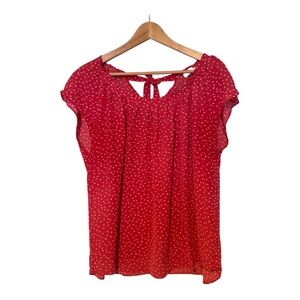 Lauren Conrad Pleated Neck Women’s Top